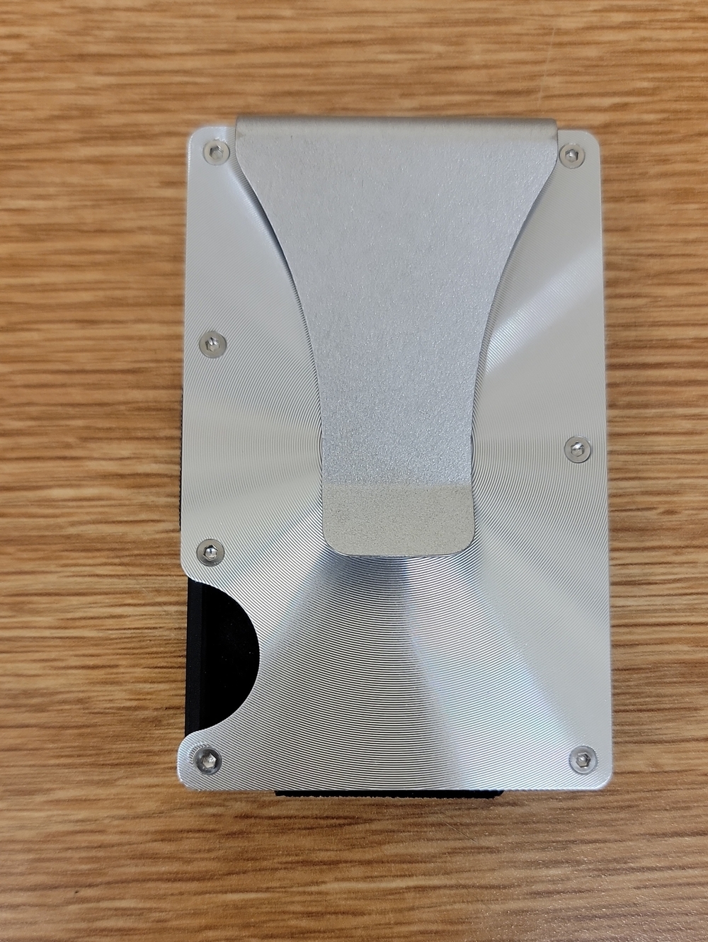 Sleek Aluminum Card Holder Wallet - Silver